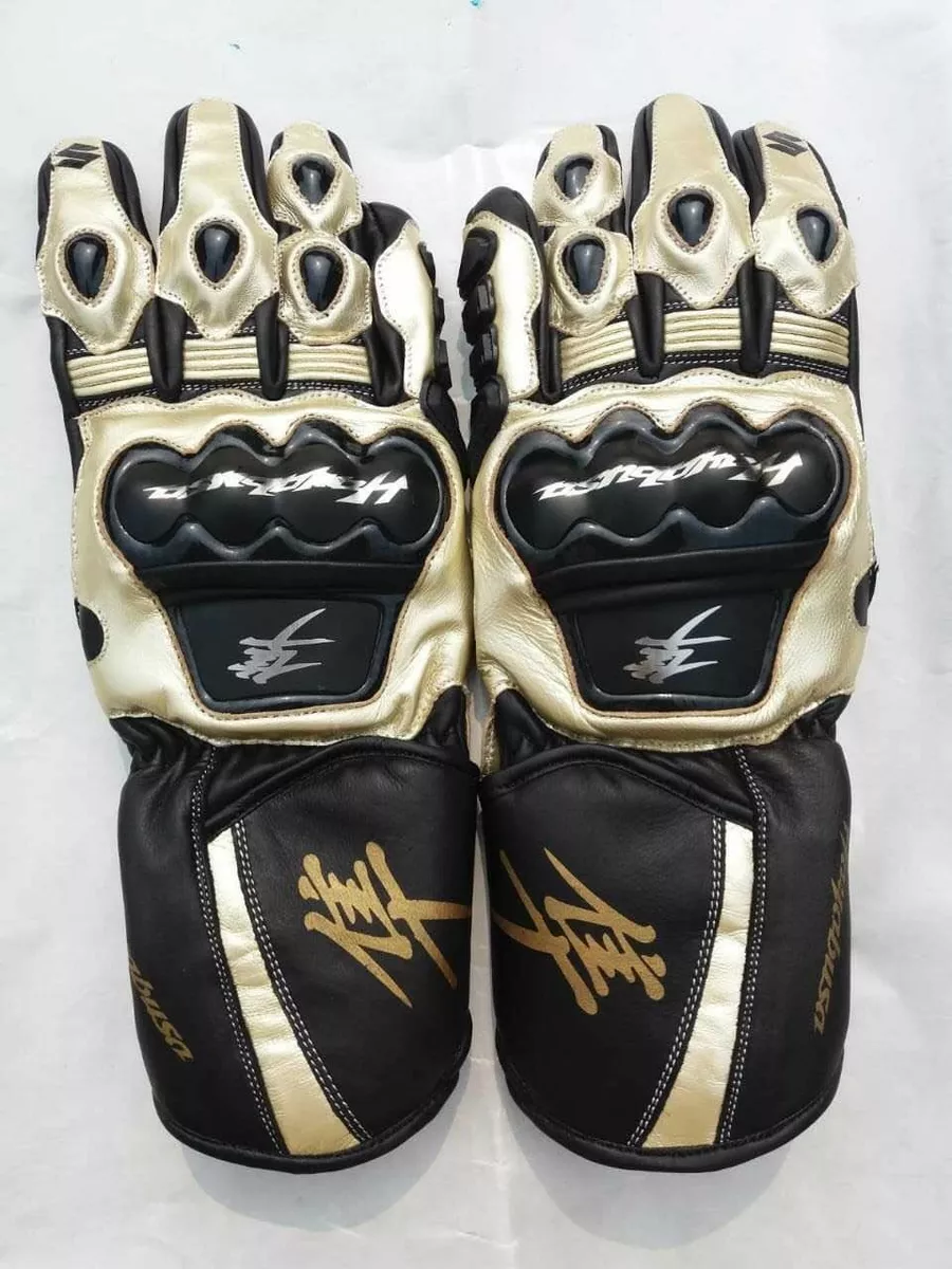 SUZUKI HAYABUSA Motorbike Leather Glove XS S M L XL 2XL