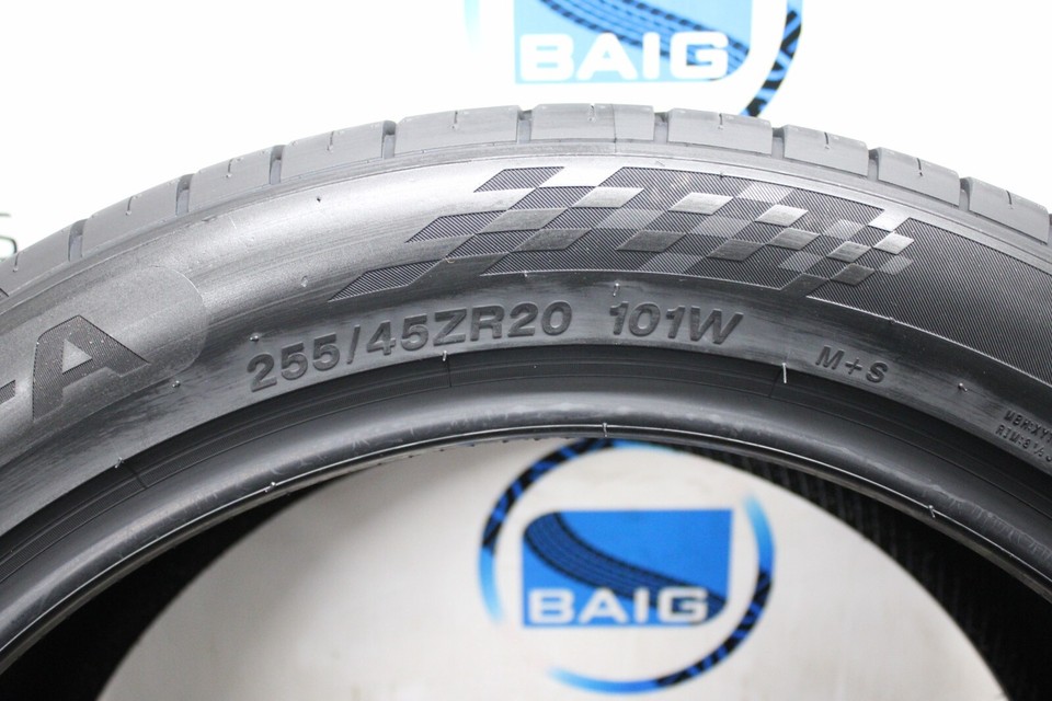 X4 255/45ZR20 255 45 20 101W M+S THREE-A ECOWINGED NEW TYRES *GREAT B ...