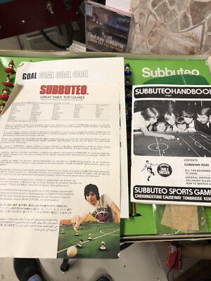 jeu football de table Années 70 SUBBUTEO Equipe des