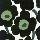 Marimekko UNIKKO white black floral lunch napkins 3 ply 33cm sq
