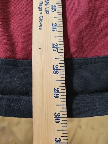 Vintage Nike Sportwear NSW Rugby Style Long Sleeve Shirt XL Black Burgundy Polo - Picture 9 of 9