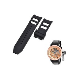 Russian Diver 17274 26mm Black Rubber Watch Strap For Invicta
