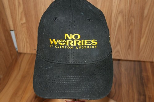 No Worries By Clinton Anderson one size baseball Cap Hat Adjustable Fit EUC
