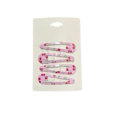 Pink Cherry Hair Clip 4 Piece Set