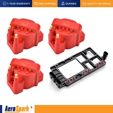 3X Ignition Coil & 10467202 Control Module for Chevy Impala S10 Cavalier Monte