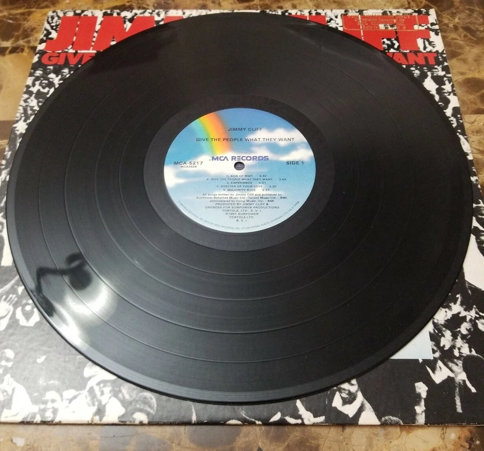 JIMMY CLIFF Give the People What They Want 1980 1st Pressing PROMO COPY MCA-5217 - Image 2 of 4