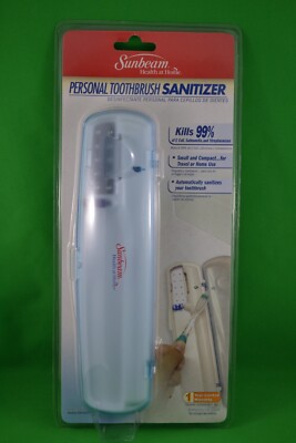 Sunbeam Personal Toothbrush Sanitizer Brand new in package Travel or Home use