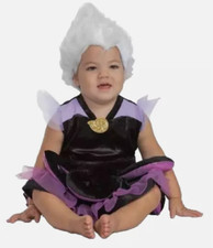 Disney Baby Ursula 3 PC Halloween Costume Infants sz 6-12 mo Little Mermaid NEW