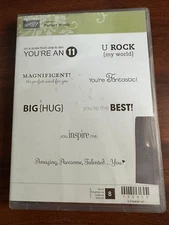 Stampin Up Cling Stamp Set ~ Perfect Words Hostess Set