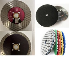 Diamond Cutting Wheel Disc 4-1/2" Grinder Saw Blade Porcelain Tile Marble Buffer