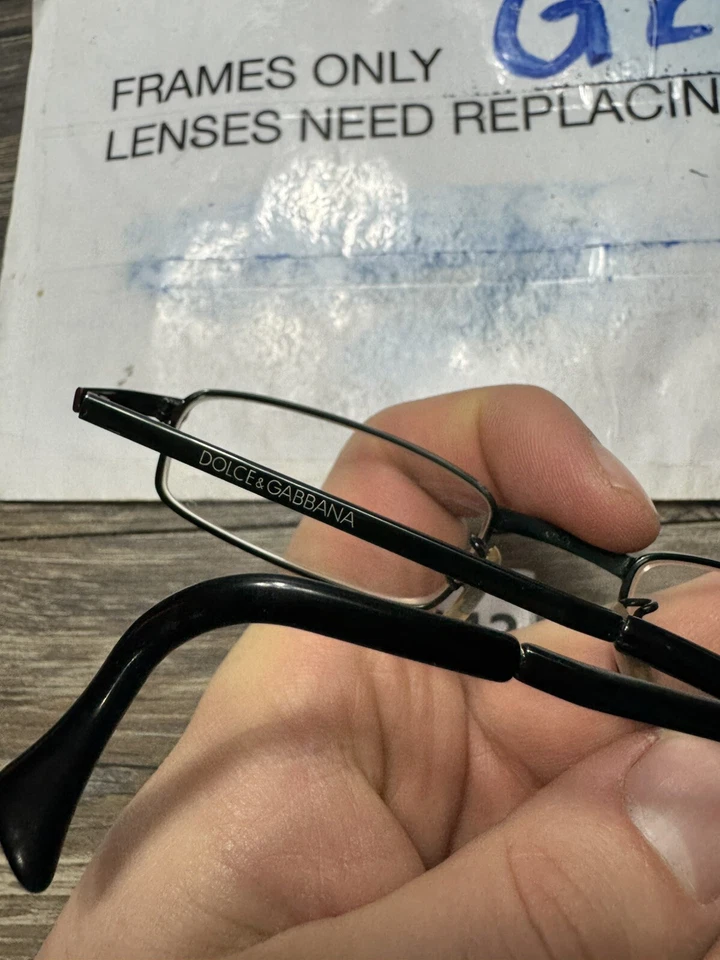 Marco de gafas Dolce & Gabbana D&G 357 720 negro 47-19-140 solamente Foto 4 de 4