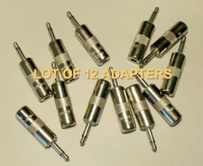TWELVE (12)  HI-QUALITY SWITCHCRAFT 3.5 to 2.5mm DOUBLE POLE CABLE ADAPTORS #376