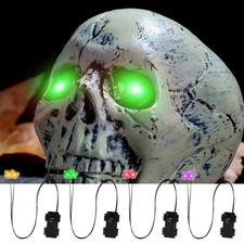 LED Glowing Eyes Light Up Skeleton Halloween Decorations Indoor Outdoor US