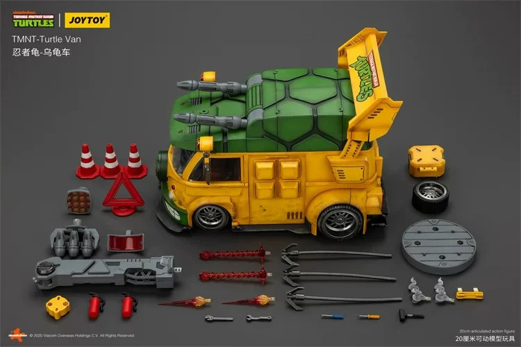JoyToy 1/18 Teenage Mutant Ninja Turtles TMNT Party Wagon Turtle Van