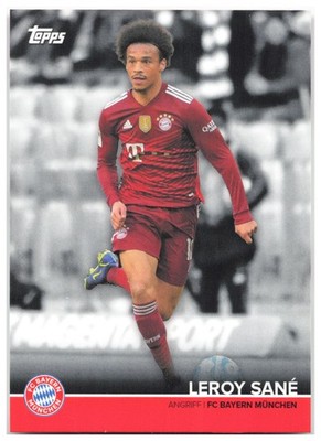 Leroy Sané 2021-22 Topps FC Bayern München Team Set BCM-LS FC Bayern Munchen NM