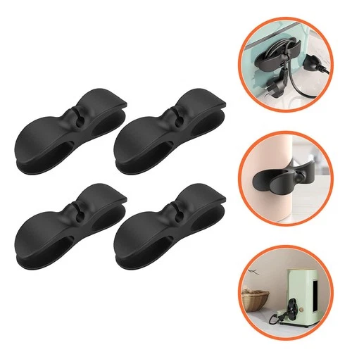 4pcs USB Cord Organizer Cable Holder Cord Management Winder Wire Organizer