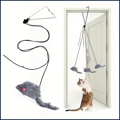 Door Hanging Cat Toy Stress Relieve Living OmDoor Hanging Toy for Living Room
