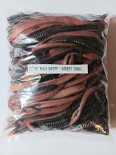 1 Bulk Pack Of 100 Strike King KVD Bullworm 8" Desert Craw