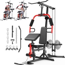 Home Gym, Workout Station with High/Low Pulle...