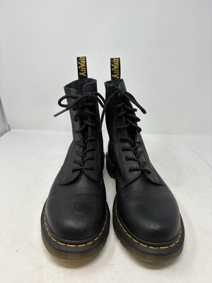 Dr. Martens 1460 Pascal Black Soft Virginia Leather 8-Eye Boots UK