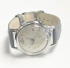 Vintage Jaeger LeCoultre Turler Memovox Alarm Wrist Watch ~ Free Shipping