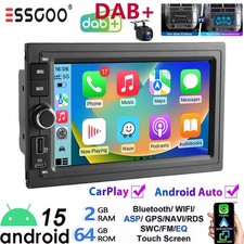 DAB+ Für VW Polo 9N Golf 4 Passat B5 T5 CarPlay Autoradio GPS Navi 64G Android15