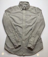 Polo Ralph Lauren Men's Size XS Custom Fit Green Natural Dye Oxford