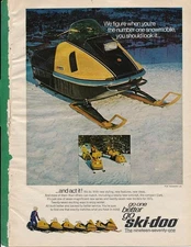 Magazine Ad - 1971 - SKI-DOO Snowmobiles - ELAN