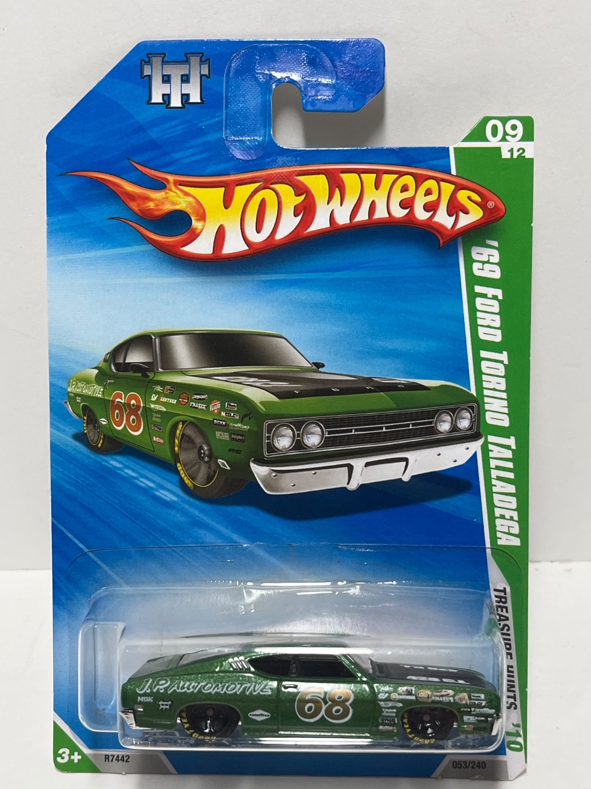 Hot Wheels 2010 Treasure Hunt '69 Ford Torino Talladega Clear Window