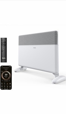 Ballu 1500W Smart WiFi Flächenheizung Alexa Timer Fernbedienung Wand oder Boden Weiß