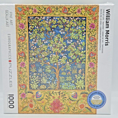 NEW Eurographics Puzzle Tree of Life William Morris 1000pc Jigsaw 19x26 FREESHIP