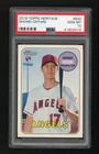 2018 Topps Heritage High Number SHOHEI OHTANI card #600 ROOKIE PSA 10 Gem Mint!