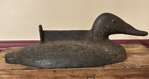 Primitive Antique Cast Iron Duck Decoy Boot Scraper | eBay