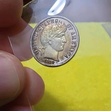 1910 Barber Dime 10C Uncirculated Uncertified Barber 