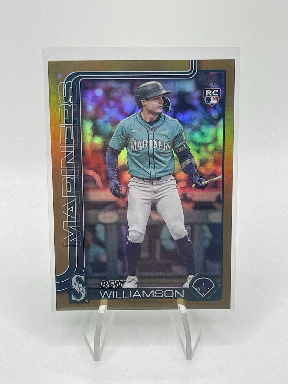2025 Topps Update Gold /50 Foil Rookie Ben Williamson Seattle Mariners US-130