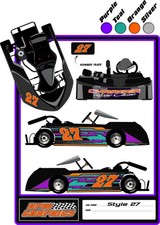 Racing Go Kart Wrap With Front And Rear Numbers Graphics Decals Wraps-style27 Racing Go Kart Wrap With Front And Rear Numbers Graphics Decals Wraps-style27