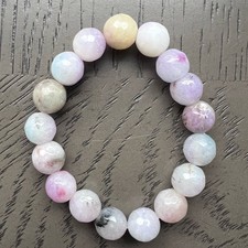 Faceted chalcedony bracelet 11mm 6.5