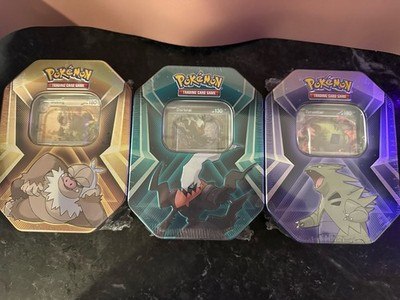  new never opened Pokémon TCG  Collector Tin with Promo Holo + 3 Booster Packs
