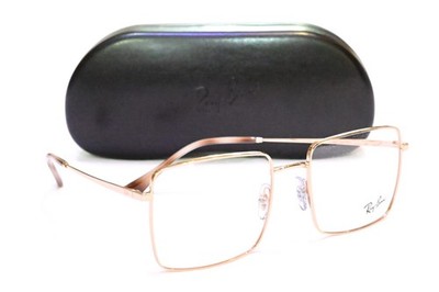 Ray-Ban RX6553 3094 Rose Gold Optical Eyeglasses Full Rim Frames 55-19-145