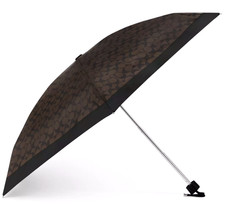    Coach UV Protection Mini Umbrella - C4322 Black Brown - NWT - Factory Sealed