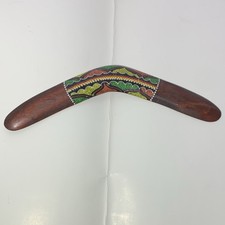 Decorative Wooden Boomerang with Design