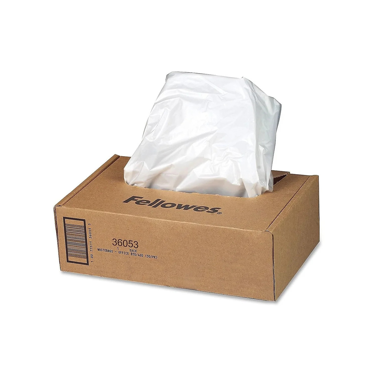 Fellowes Waste Bags for 99Ms/90S/99Ci/130C/HS-440/130C/200C Shredders - 100 Pk