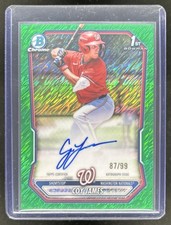 2026 Bowman Coy James Chrome Auto Green Shimmer Refractor 1st #/99 Nationals