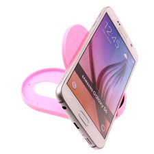For Galaxy S23/S24/S25/Plus/Ultra/Edge - Fold-up Stand Pink Holder Travel