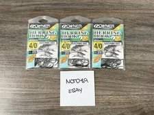 3x LOT Owner 5377HH-141 Size 4/0 Mosquito Herring Hooks 23 Pack ✅SHIPS IN 1 DAY✅