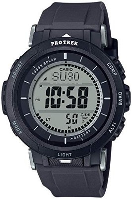 Casio PRG-30 Series Protrek Solar Wristwatch Black Durasoft Band TI