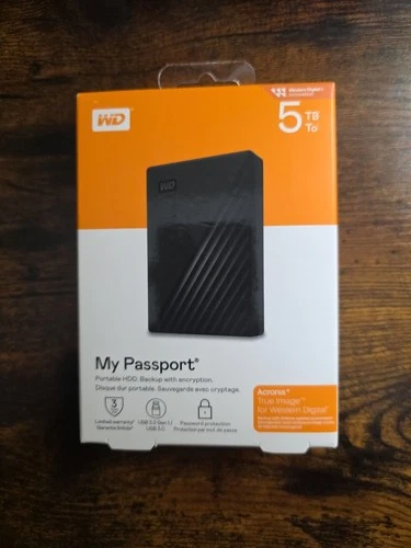 Western Digital My Passport 5TB Portable External Hard Drive - Black*BRAND NEW*