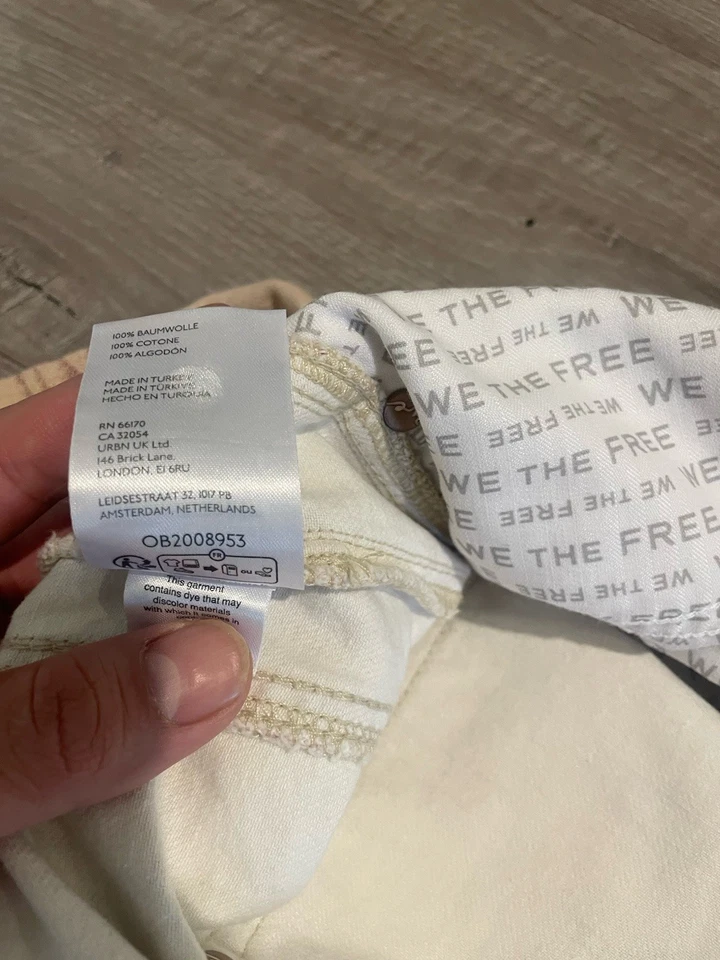 Pantalones de mezclilla Free People We The Free Good Luck tiro medio barril talla 32 Foto 2 de 4