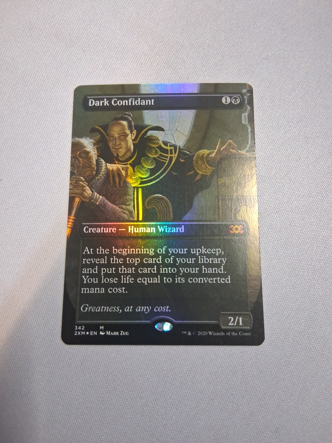 MTG Dark Confidant (Borderless Foil) Double Masters 342