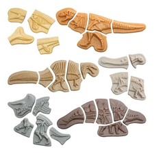 Yellow Door Dig  Discover Dinosaur Tactile Skeletons - Set of 6